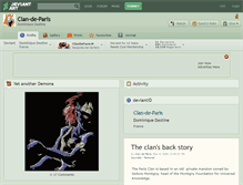 Tablet Screenshot of clan-de-paris.deviantart.com