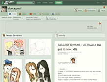 Tablet Screenshot of blueracoon1.deviantart.com