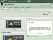 Tablet Screenshot of fourtwoninezero.deviantart.com