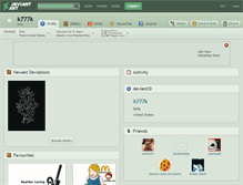Tablet Screenshot of k777k.deviantart.com