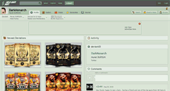 Desktop Screenshot of darkmonarch.deviantart.com