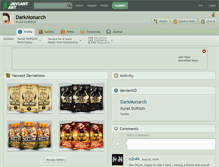 Tablet Screenshot of darkmonarch.deviantart.com