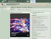 Tablet Screenshot of donebyhandanimeclub.deviantart.com