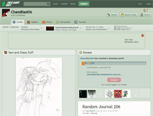 Tablet Screenshot of chaosblast06.deviantart.com