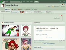Tablet Screenshot of evermorepandemic.deviantart.com