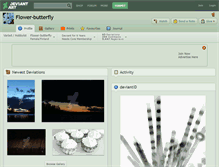 Tablet Screenshot of flower-butterfly.deviantart.com