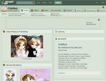 Tablet Screenshot of chibired.deviantart.com