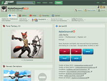 Tablet Screenshot of mykegreywolf.deviantart.com
