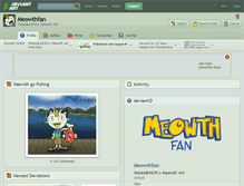 Tablet Screenshot of meowthfan.deviantart.com