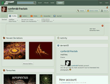 Tablet Screenshot of cynferdd-fractals.deviantart.com