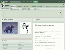 Tablet Screenshot of fuyuko.deviantart.com