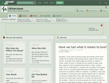 Tablet Screenshot of lithiumjones.deviantart.com