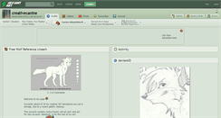 Desktop Screenshot of creativecanine.deviantart.com