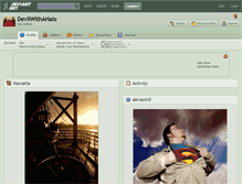 Tablet Screenshot of devilwithahalo.deviantart.com