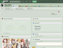 Tablet Screenshot of nixy-flare.deviantart.com