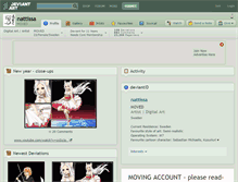Tablet Screenshot of nattissa.deviantart.com