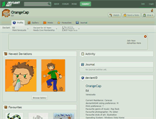 Tablet Screenshot of orangecap.deviantart.com