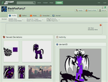 Tablet Screenshot of blackfoxfurry7.deviantart.com