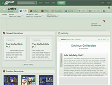 Tablet Screenshot of antfire.deviantart.com