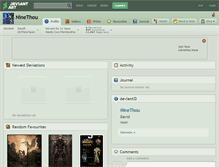 Tablet Screenshot of ninethou.deviantart.com