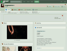 Tablet Screenshot of megananne-x.deviantart.com
