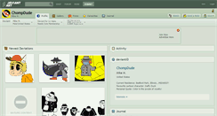 Desktop Screenshot of chompdude.deviantart.com