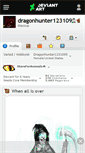 Mobile Screenshot of dragonhunter1231095.deviantart.com