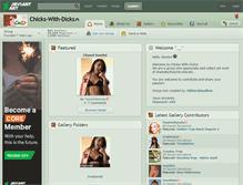 Tablet Screenshot of chicks-with-dicks.deviantart.com