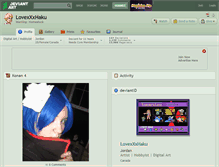Tablet Screenshot of lovexxxhaku.deviantart.com