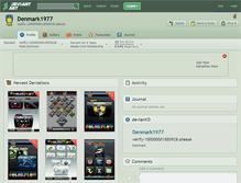 Tablet Screenshot of denmark1977.deviantart.com