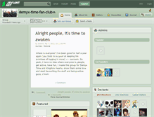 Tablet Screenshot of demyx-time-fan-club.deviantart.com