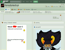 Tablet Screenshot of ipainteddeidarapurpl.deviantart.com