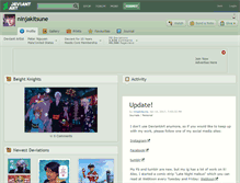 Tablet Screenshot of ninjakitsune.deviantart.com