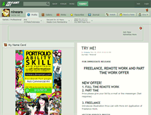 Tablet Screenshot of nineara.deviantart.com