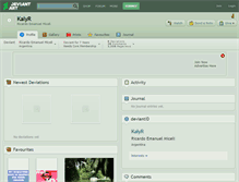 Tablet Screenshot of kalyr.deviantart.com