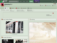 Tablet Screenshot of mikistrike711.deviantart.com