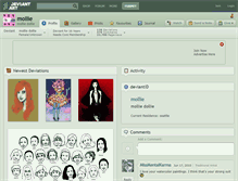 Tablet Screenshot of mollie.deviantart.com