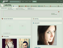 Tablet Screenshot of lady-gina.deviantart.com