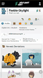 Mobile Screenshot of feeble-skylight.deviantart.com
