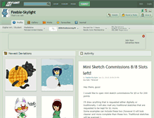 Tablet Screenshot of feeble-skylight.deviantart.com