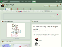 Tablet Screenshot of evilchibiangel.deviantart.com