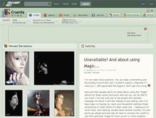 Tablet Screenshot of cruenta.deviantart.com