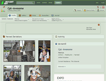 Tablet Screenshot of cpt--awesome.deviantart.com