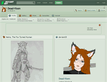 Tablet Screenshot of dead-vixen.deviantart.com