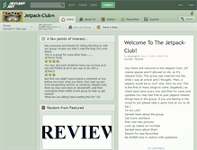 Tablet Screenshot of jetpack-club.deviantart.com