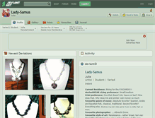 Tablet Screenshot of lady-samus.deviantart.com