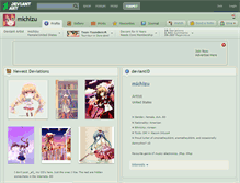 Tablet Screenshot of michizu.deviantart.com