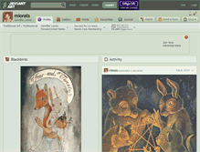 Tablet Screenshot of miorats.deviantart.com