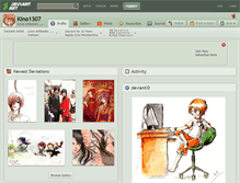 Tablet Screenshot of kino1307.deviantart.com