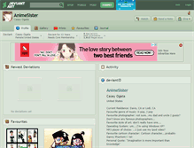 Tablet Screenshot of animesister.deviantart.com